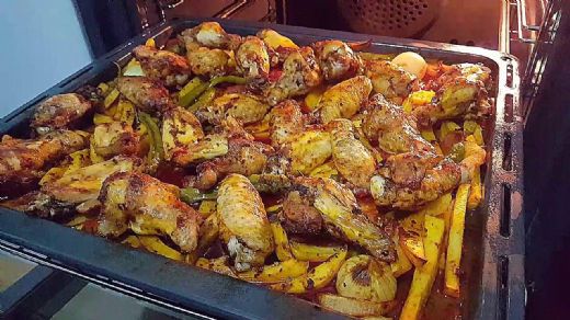 Fırında Tavuk Kanat Patates Tarifi ve Malzemeleri