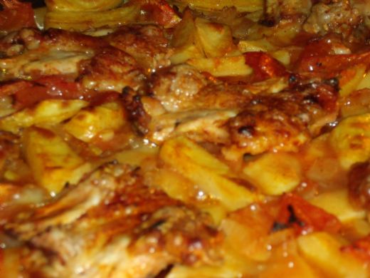 Fırında Tavuklu Patates Oturtma Tarifi ve Malzemeleri